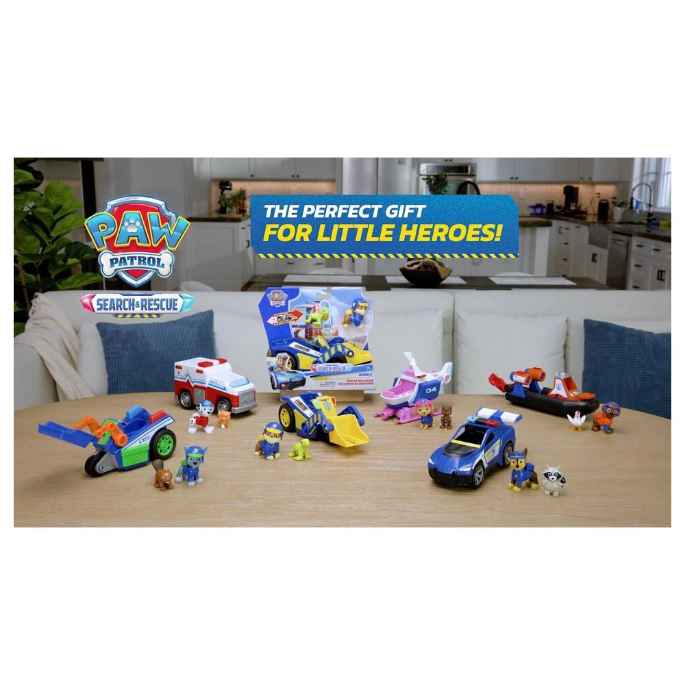Spin Master Paw Patrol Rocky Rescue Recycler Toy Vehicle with Pull-Back Action, Includes Rocky and Squirrel Figures, Multicolor, 6 in - Image 2