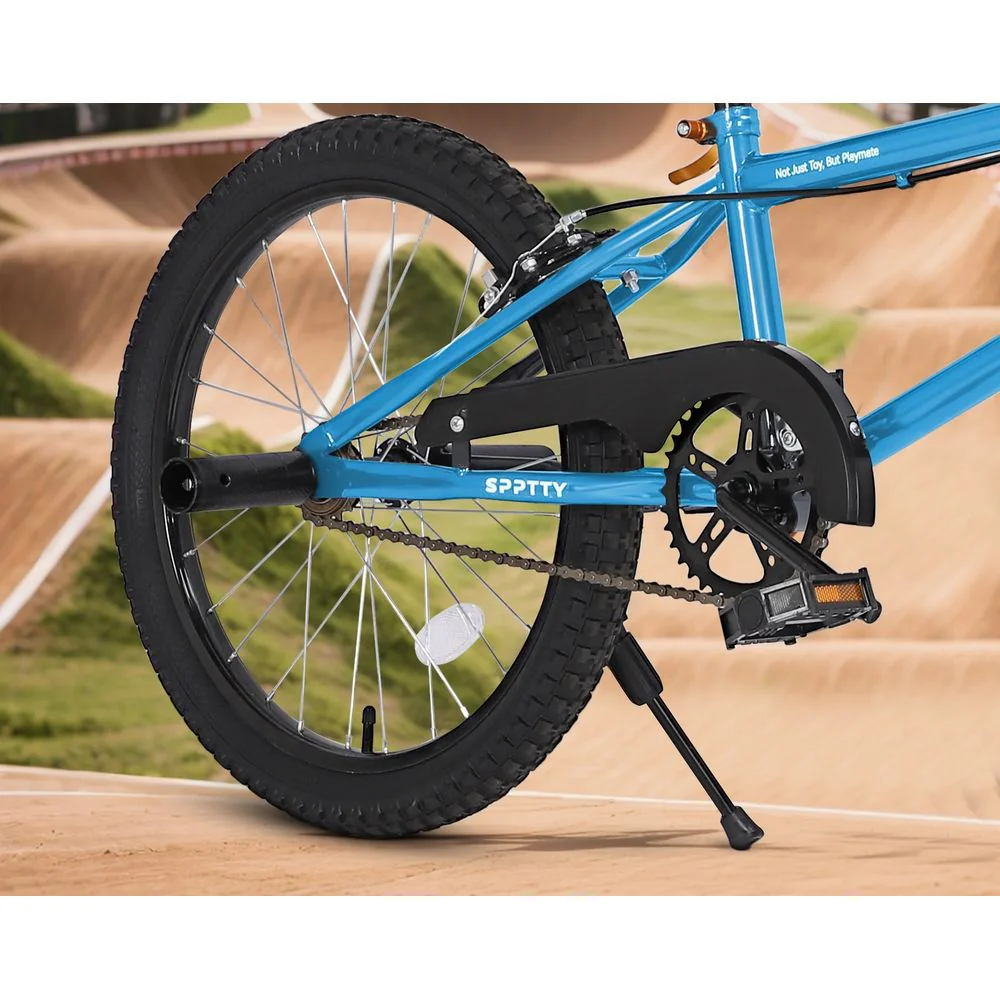 Spptty HG-0001 20" Freestyle BMX Bike with 4 Pegs, Blue - Image 2