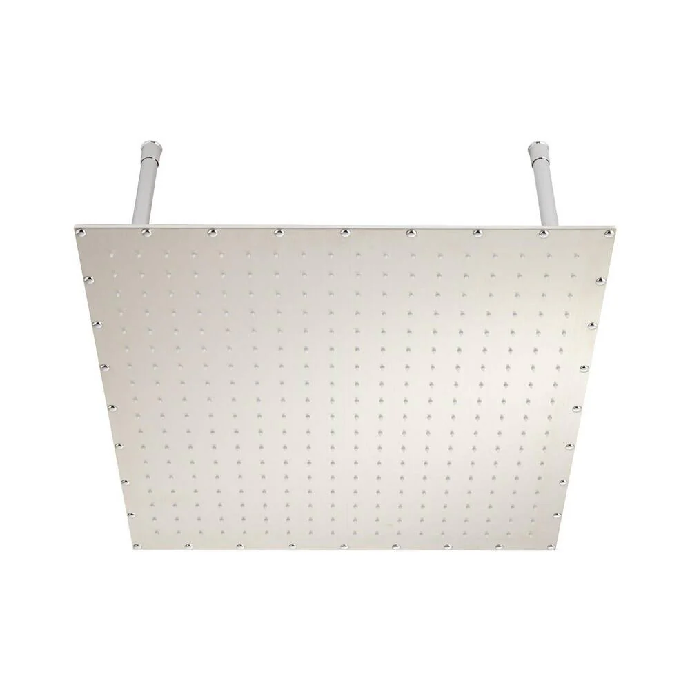 stainless steel #304 shower head - size 60*60cm - with 4pcs stainless steel supporting arms and 1pc water in-let hose - brushed finish