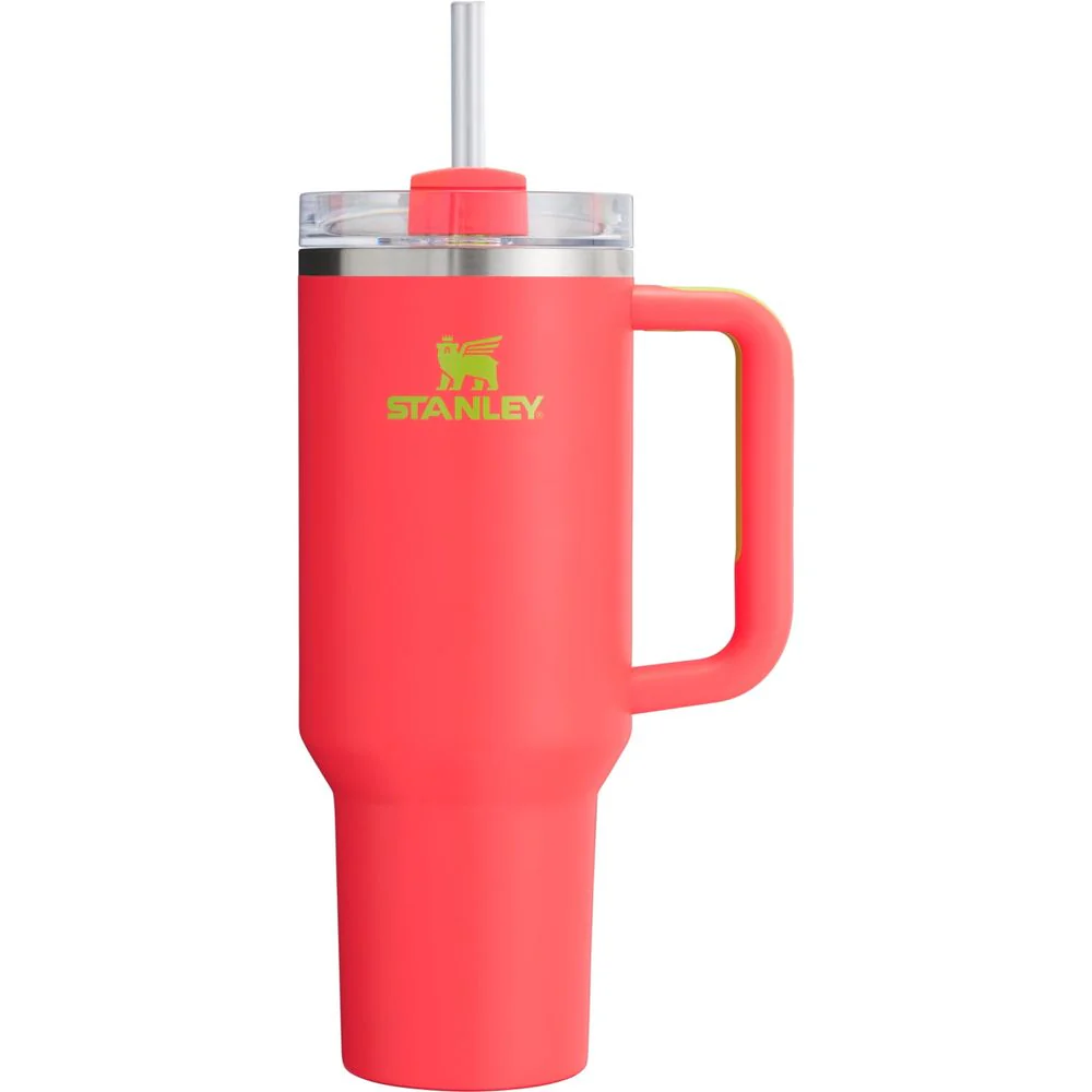 Stanley Quencher H2.0 FlowState Tumbler, 40 oz, Hammertone Silver, Insulated Stainless Steel, BPA-Free, Reusable Straw, Comfort-Grip Handle, Car Cup Holder Compatible - Image 4