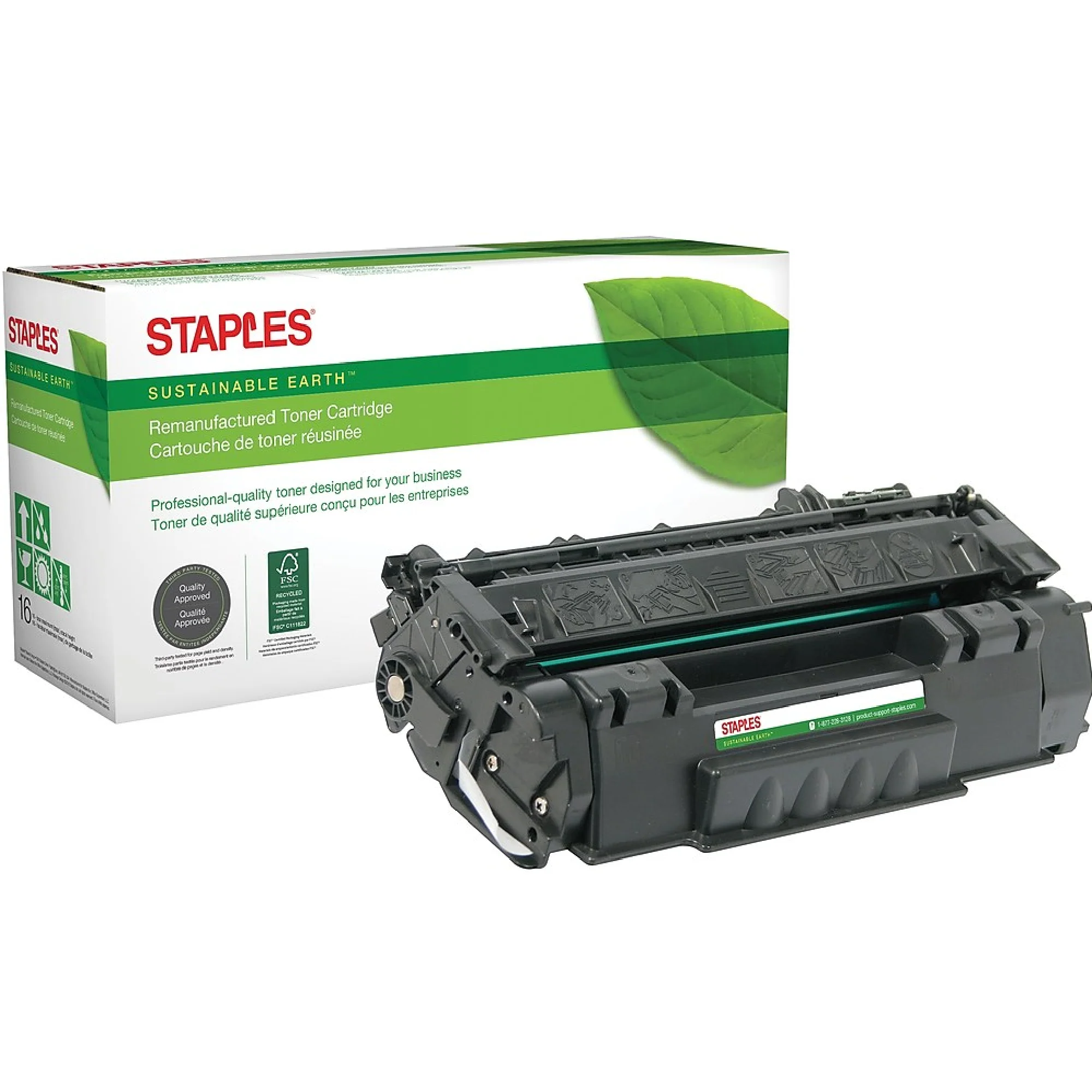 Staples STQ5949A Black Standard Yield Toner Cartridge Replacement for HP 49A (TRQ5949A/STQ5949A) - Image 2