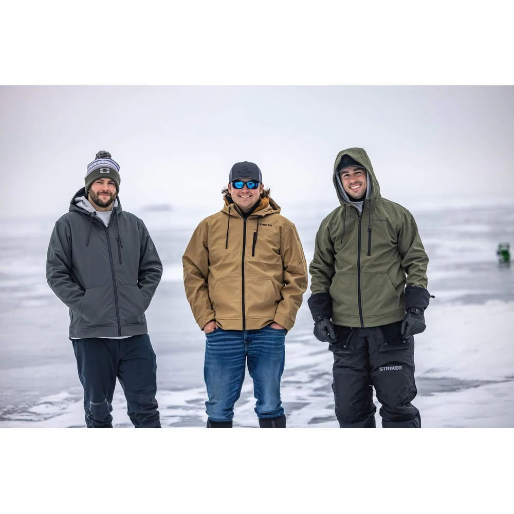 Striker Breakline Water-Resistant Fishing Hoody for Men, Dark Olive, Medium, 32454 - Image 5