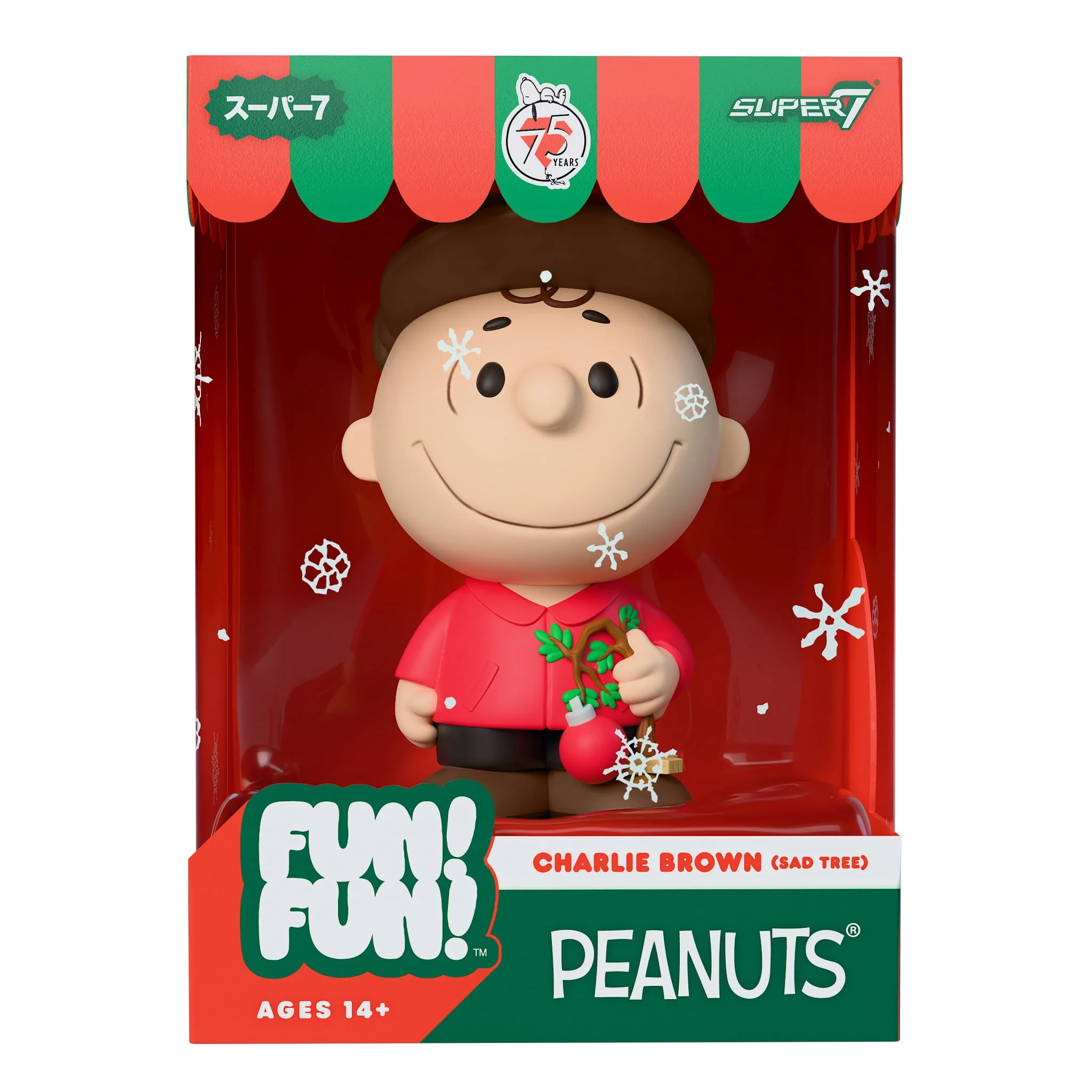 Super7 Peanuts FUN FUN Charlie Brown Sad Tree Vinyl Figure, 5 Inch, Multicolor - Image 5