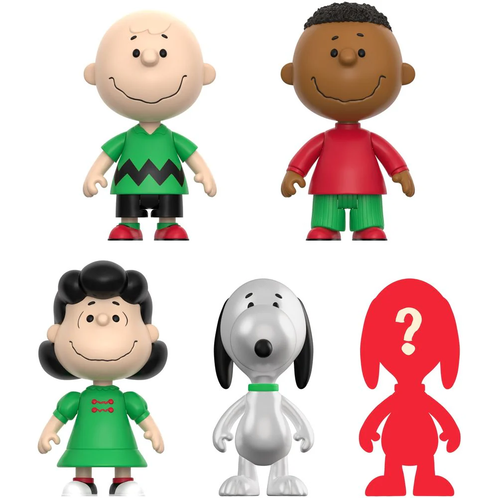 Super7 Peanuts Reaction Blind Box Holiday 12-Piece Flat Set Multicolor Action Figures - Image 2