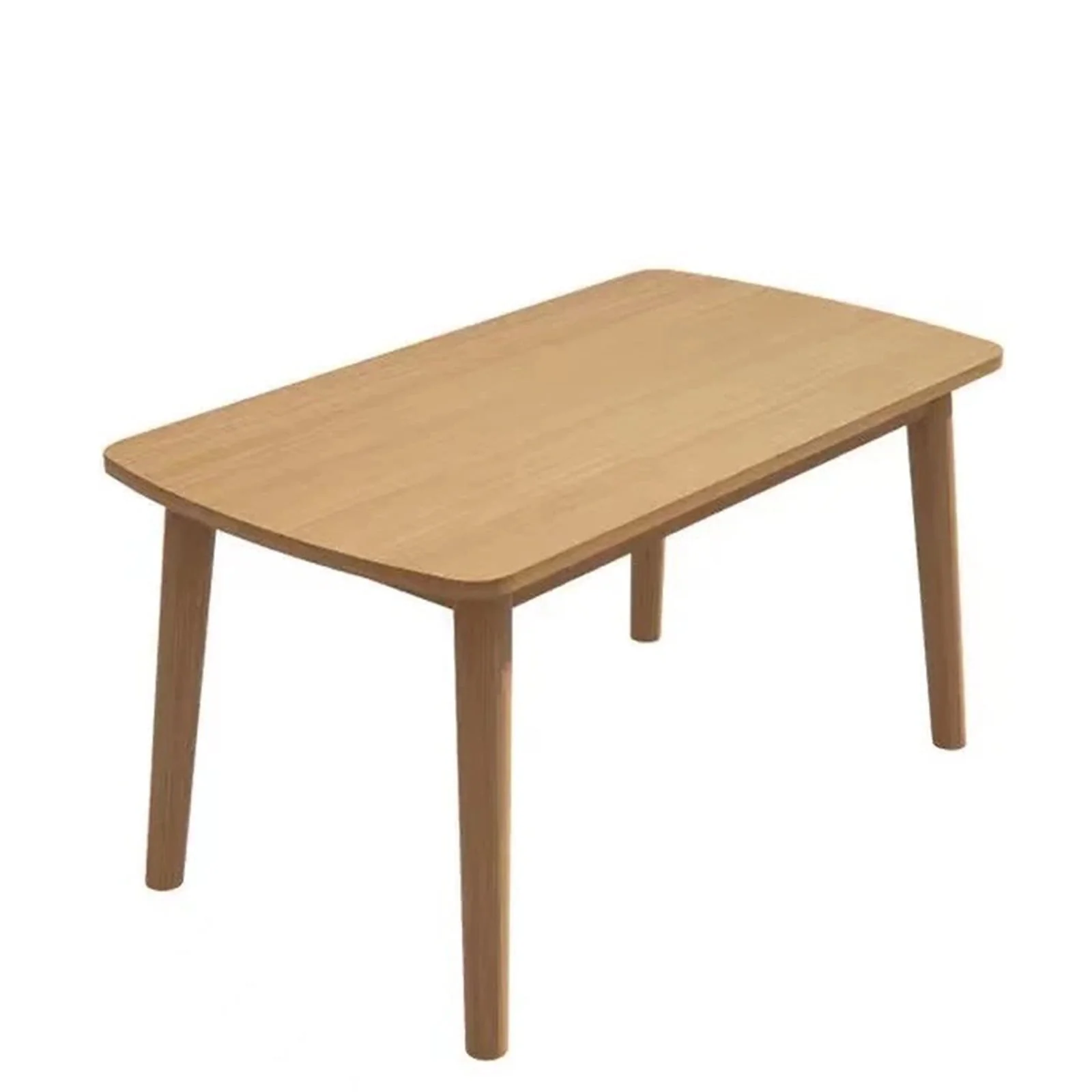 Susuzi 47in Solid Oak Dining Table, Mid-Century Modern Wood Kitchen Table, Natural Finish - Image 3