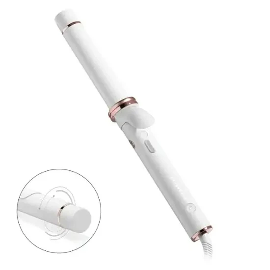 T3 76680 CurlWrap 1.25" Automatic Rotating Curling Iron with Long Barrel - White