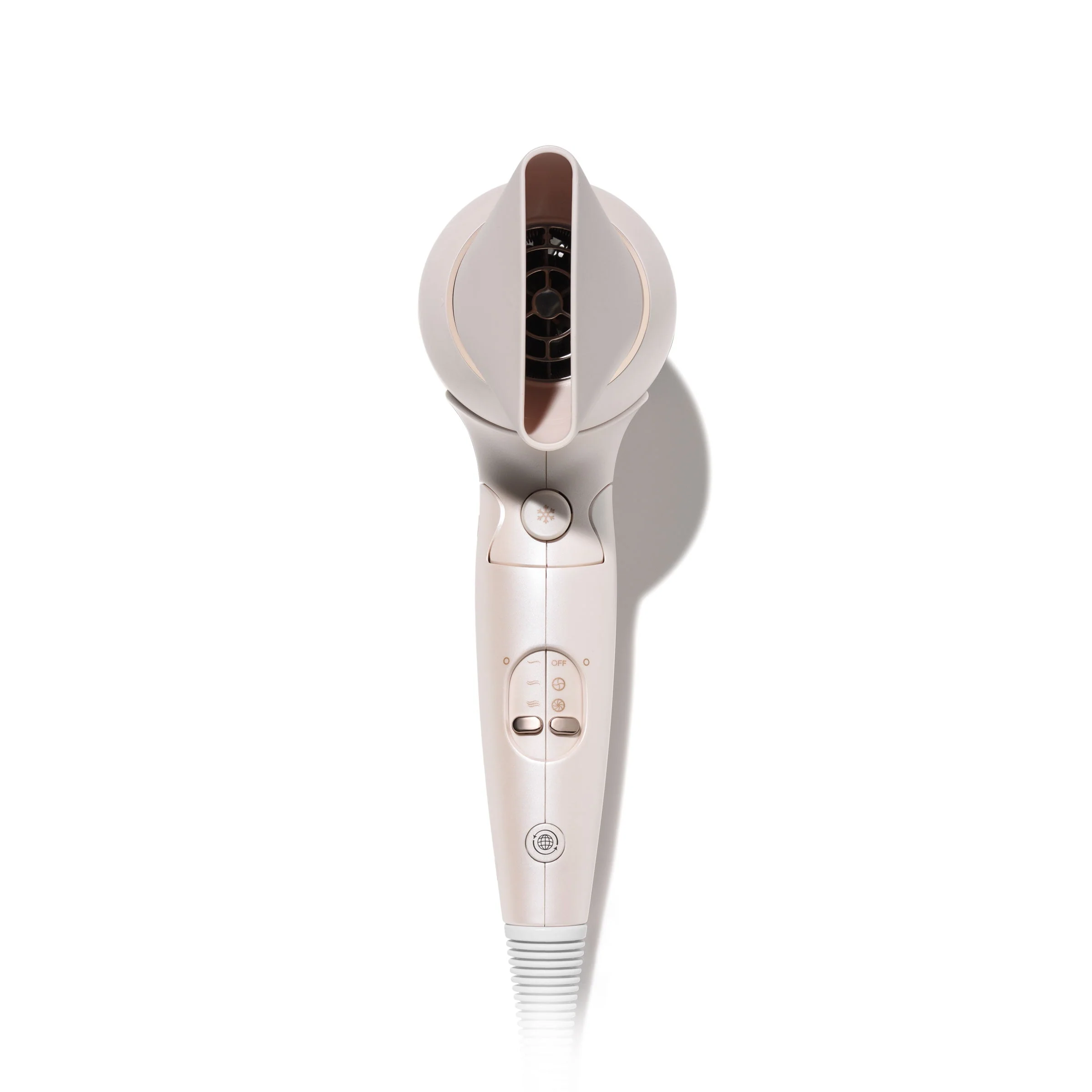 T3 Micro Afar Travel Hair Dryer, Compact Lightweight with Ionic Technology, Folding Handle, Auto Dual Voltage, Satin Blush, 76896 - Image 3
