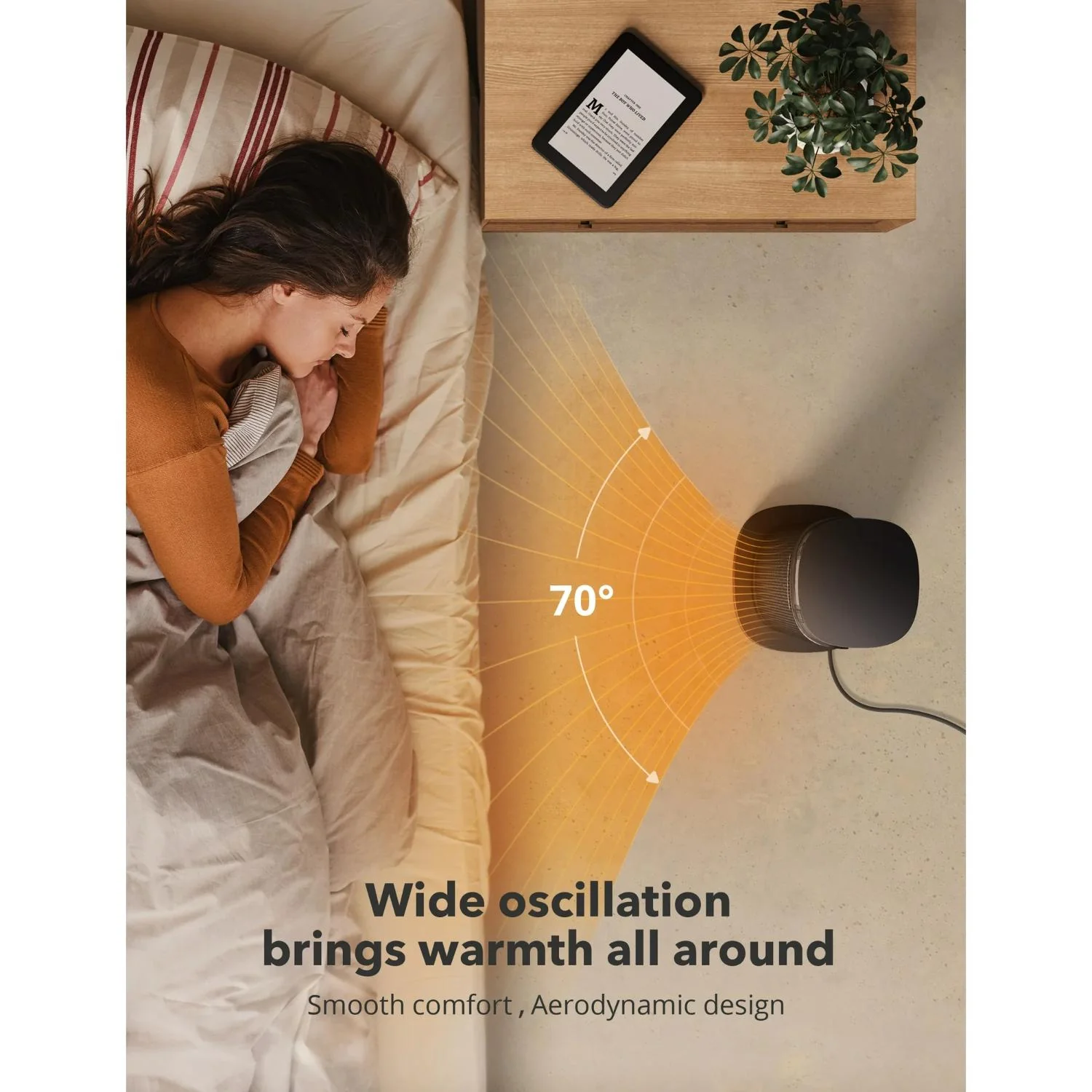 TaoTronics NB-HE002 Space Heater 24'' 1500W with Remote/APP - Image 3