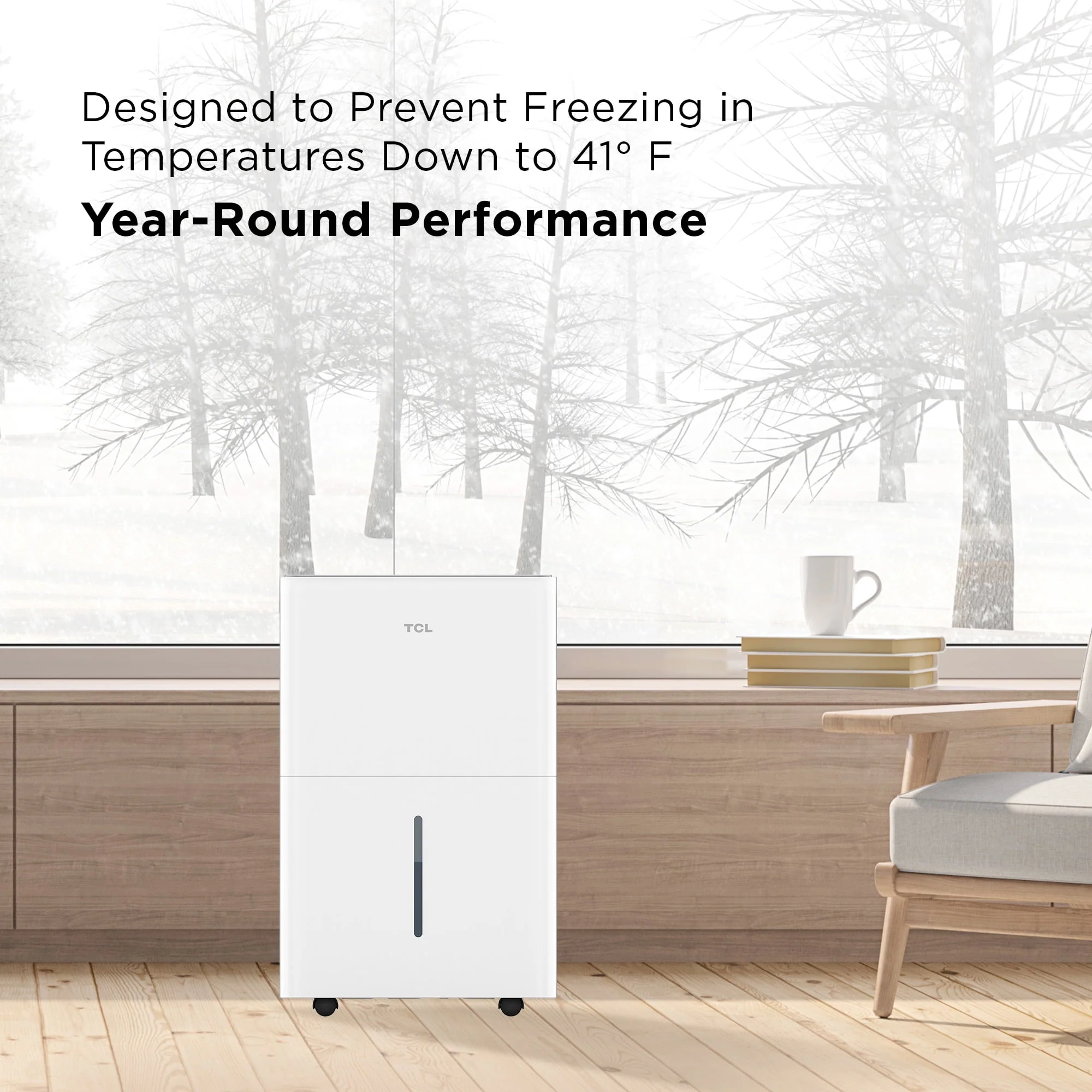 TCL W50D9P3 50 pt 4,500 sq ft Smart Dehumidifier with Pump White - Energy Star 2024, Works with Alexa/Google Assistant - Image 8