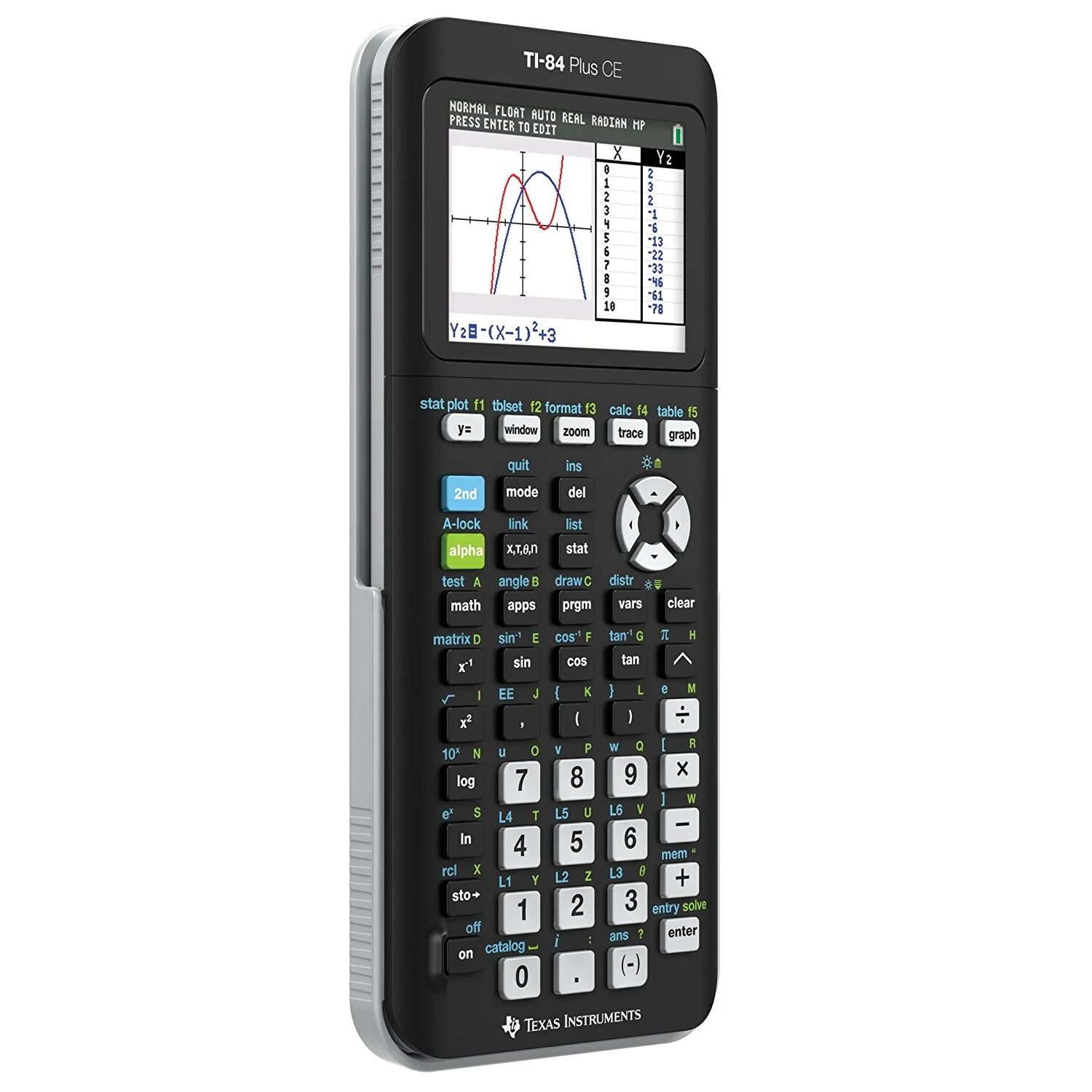Texas Instruments TI-84 Plus CE 84PLCE/TBL/1L1 Graphing Calculator, Black - Image 2