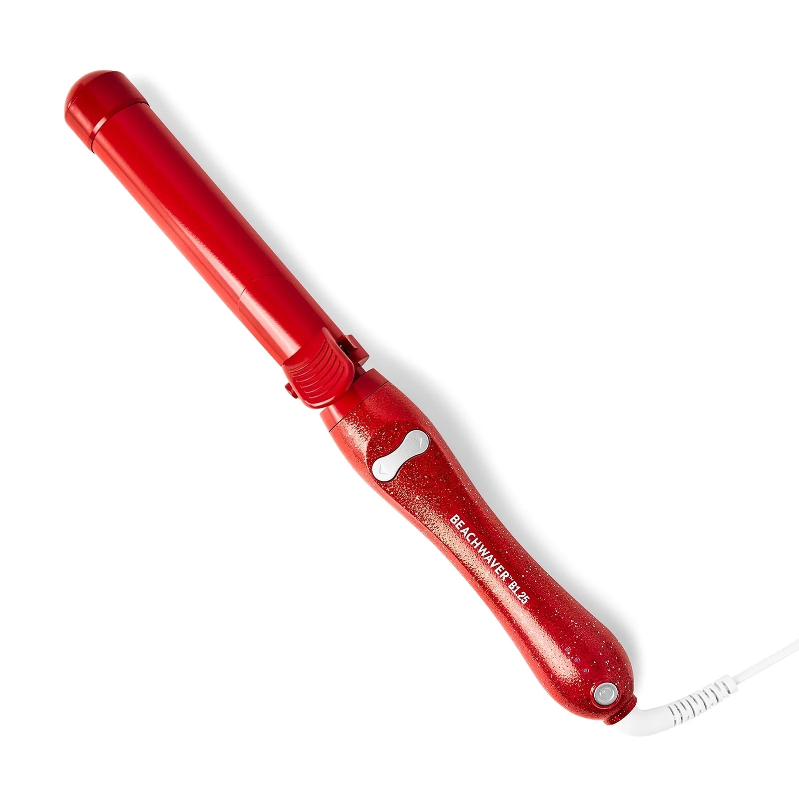 The Beachwaver Co. B-Series Ceramic Rotating Curling Iron, 1.25 in Barrel, Pink Glitter, BW17H1