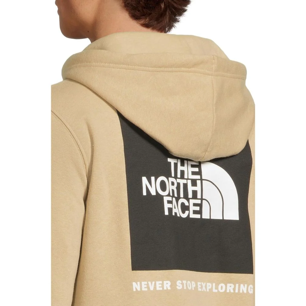 The North Face Box NSE Pullover Hoodie Men's Regular Fit Cotton Blend Khaki Stone Large NF0A7UNS - Image 3