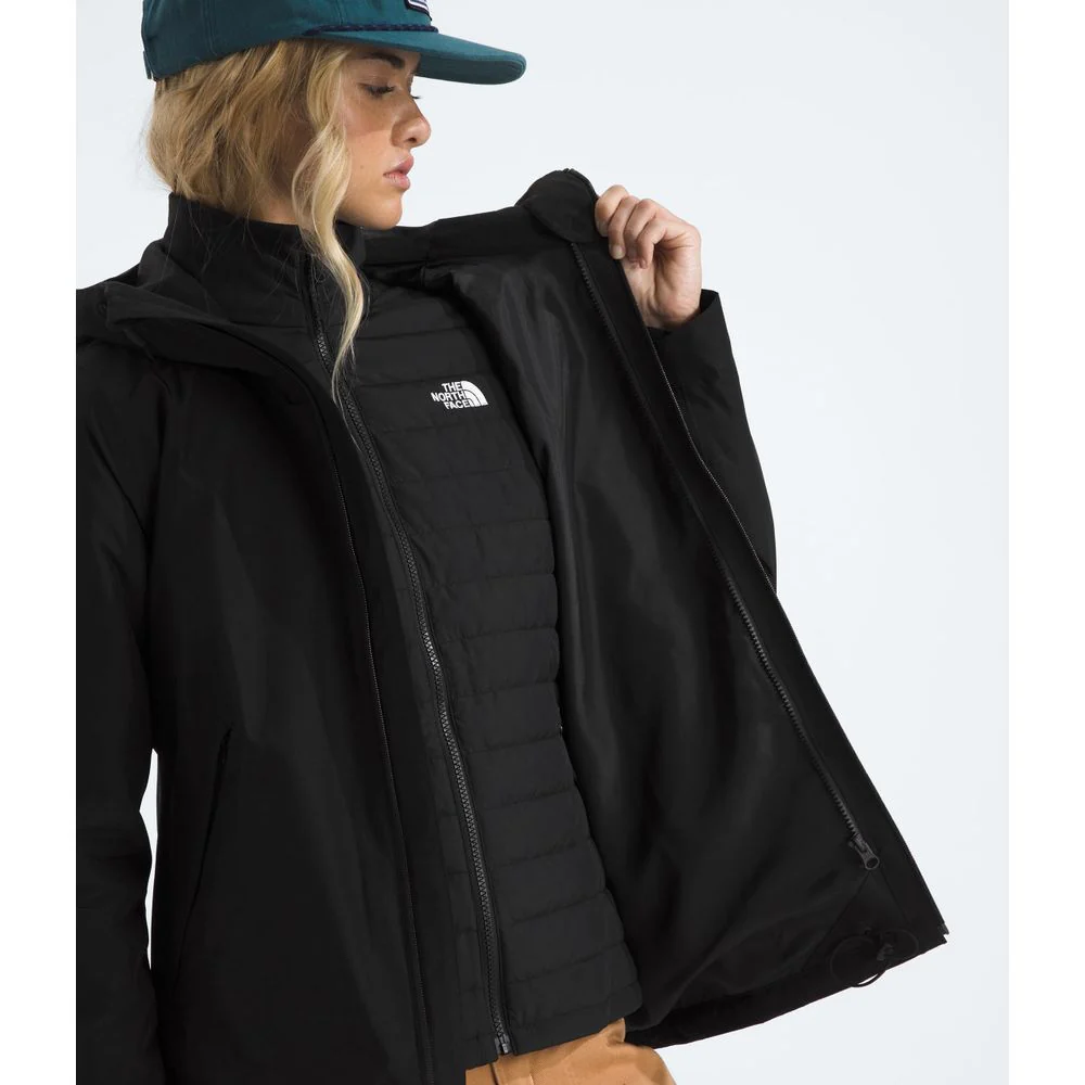 The North Face Carto Mono Triclimate Hooded Women's Insulated Jacket, Waterproof DryVent Shell, Heatseeker Liner, TNF Black, Medium, NF0A8D3D - Image 7