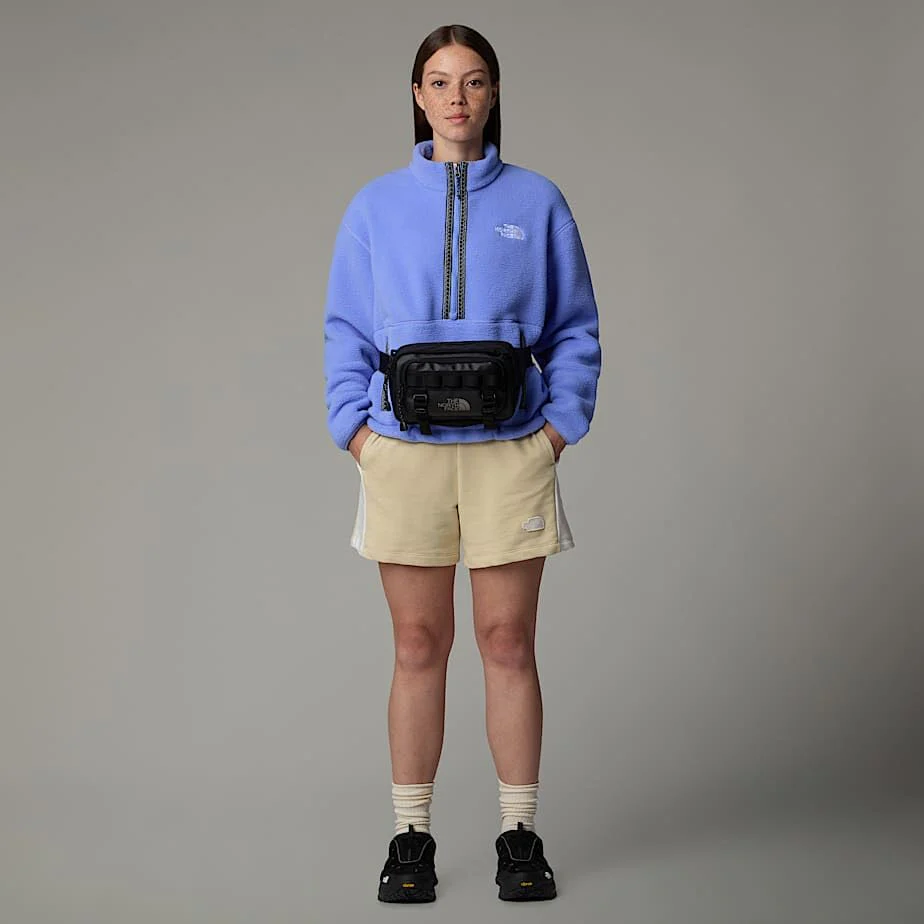 The North Face Fleeski Quarter-Zip Pullover for Ladies - Peak Purple 3D Summit Mesh Print - L - Image 3