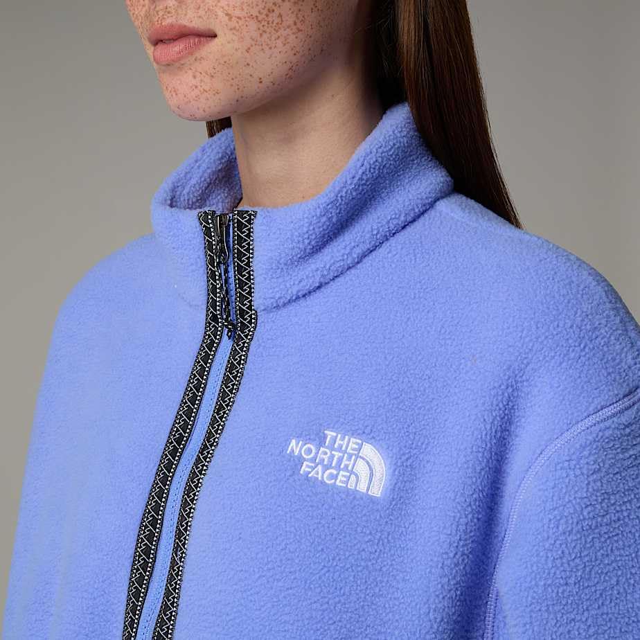 The North Face Fleeski Quarter-Zip Pullover for Ladies - Peak Purple 3D Summit Mesh Print - L - Image 4