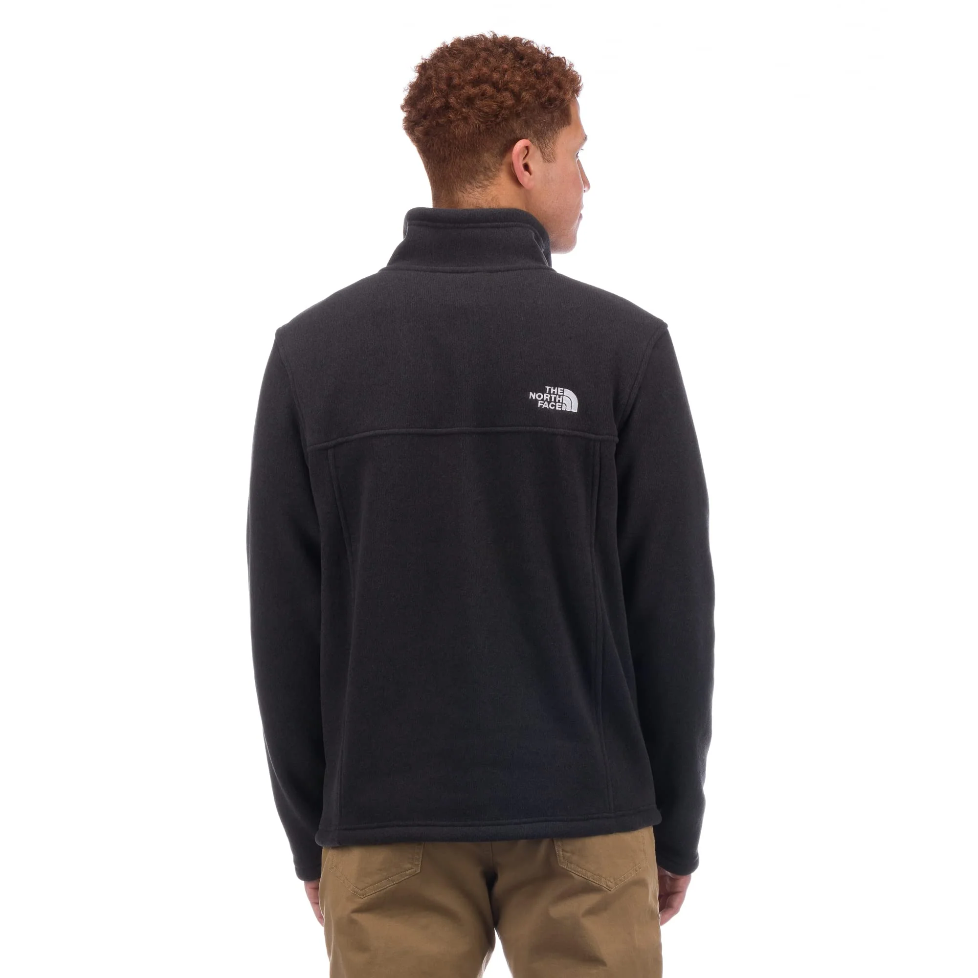 The North Face Tsillan 1/4 Zip Sweatshirt Men's Athletic Pullover, TNF Black Heather, Small, NF0A5G5X - Image 3