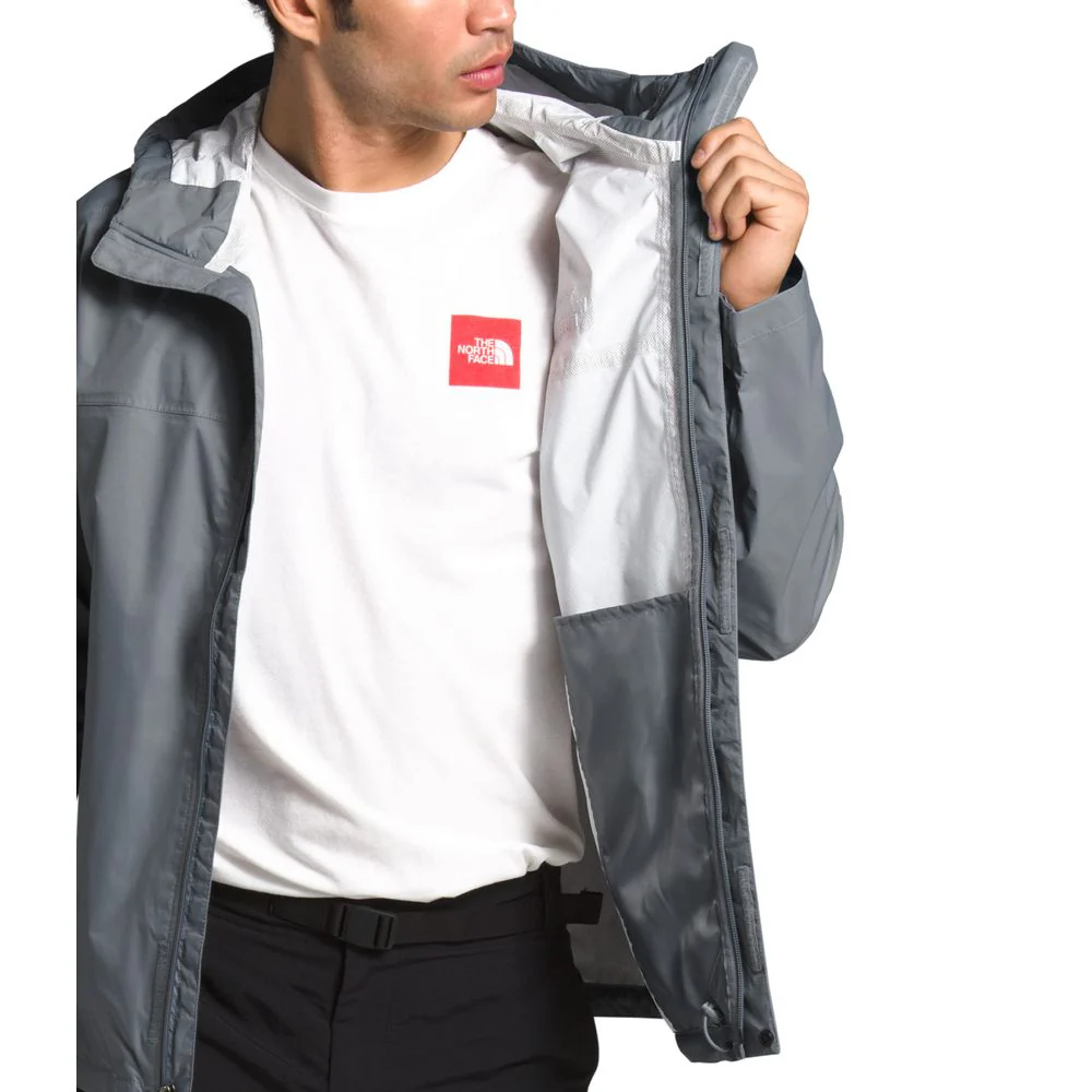 The North Face NF0A2VD3 Venture 2 Waterproof Jacket, Mid Grey/Mid Grey, 2XL - Image 4