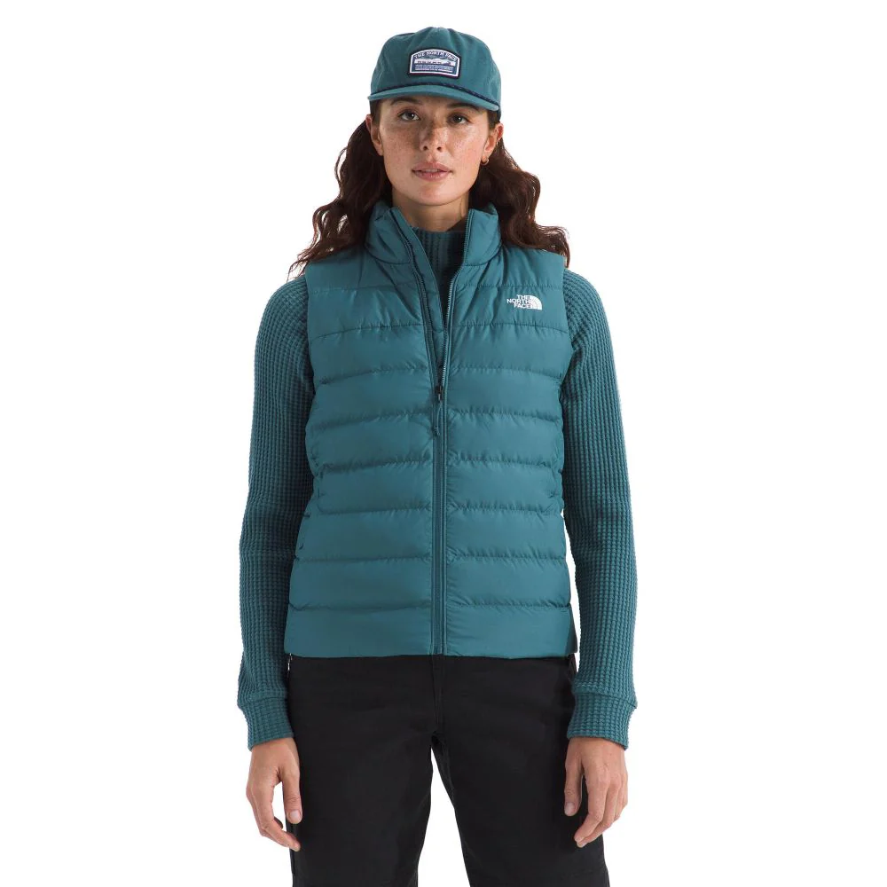 The North Face Women's Aconcagua 3 Insulated Vest, Wind Resistant, Water Repellent, 600 Fill Waterfowl Down Insulation, Space, Large, NF0A84JP