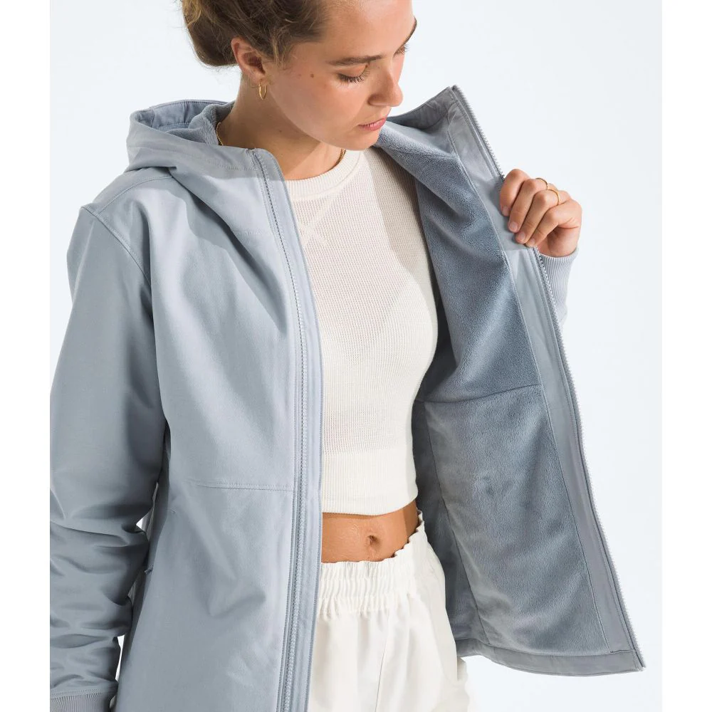 The North Face Women's Shelbe Raschel Softshell Jacket, WindWall Technology, Water Resistant, Fleece Lining, Space Blue, XXL, NF0A84JJ - Image 6