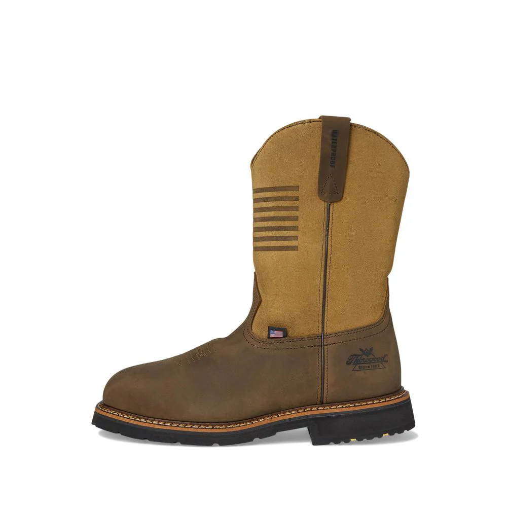 Thorogood 804-4338D090 Western Wellington 11" Waterproof Safety-Toe Work Boots for Men, Brown, 9M - Image 4