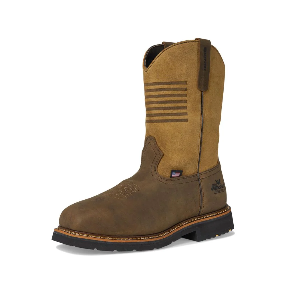 Thorogood 804-4338D090 Western Wellington 11" Waterproof Safety-Toe Work Boots for Men, Brown, 9M - Image 7