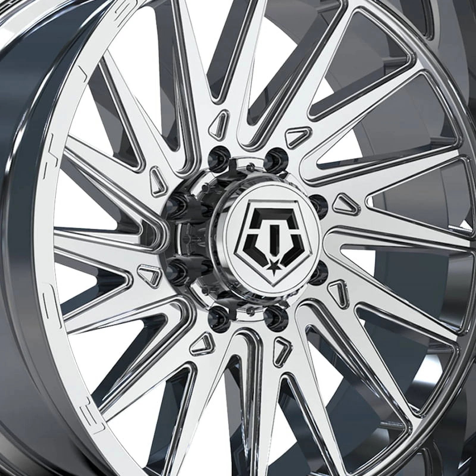 TIS 547C Chrome Plated Wheel, 24x12, 8x180 Bolt Pattern, -44mm Offset, 124.3mm Center Bore - Image 3