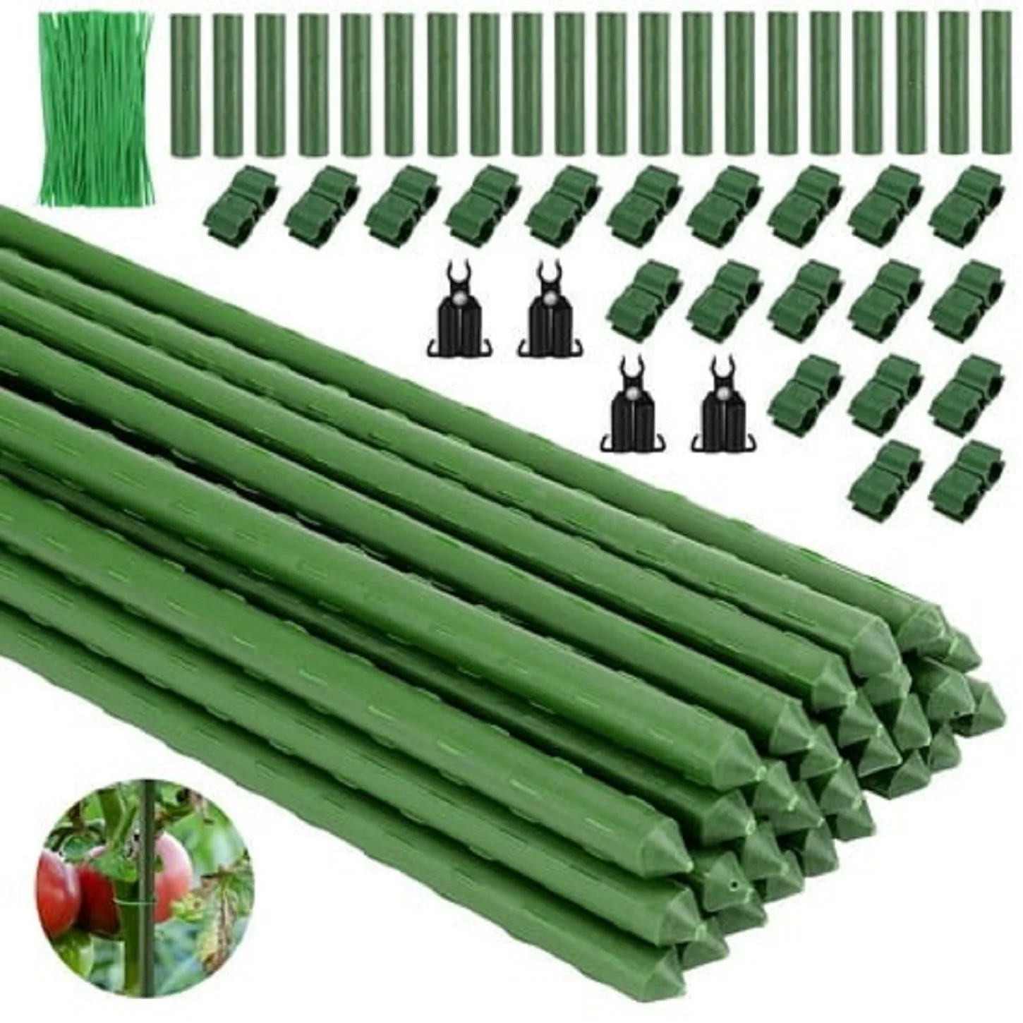 Topjuju 174 Pcs Tall Plant Stake Kit Included 30 Pcs - Image 2