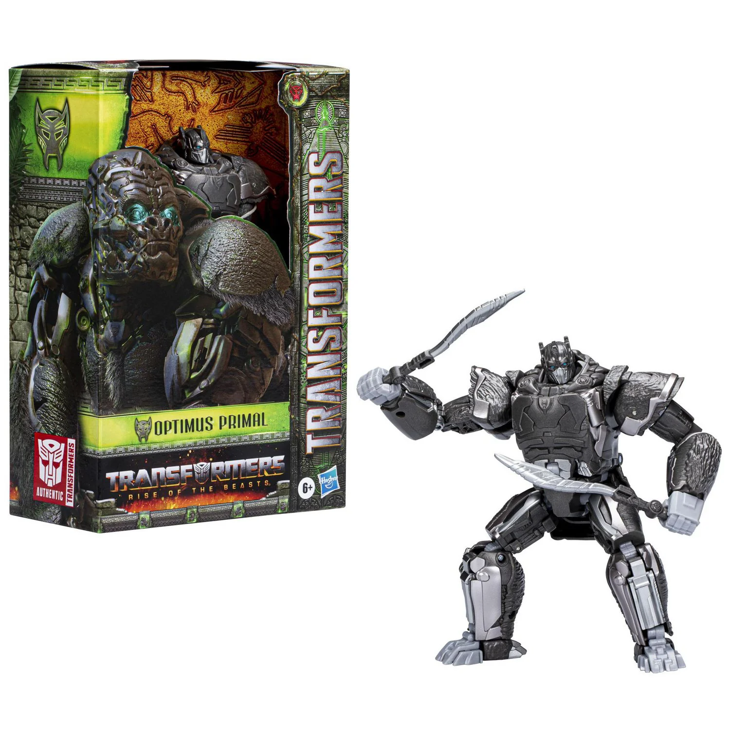 Transformers HAS F54965X0 Rise of the Beasts Voyager Class Optimus Primal Toy, 6-Inch, Action Figure - Image 3