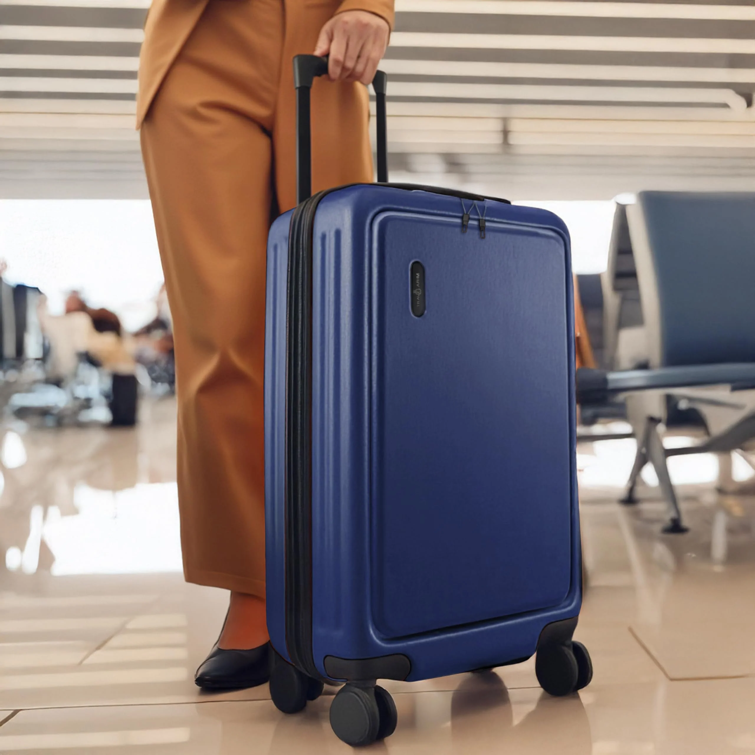 TravelArim 24 Inch Expandable Hard Shell Suitcase with 360 Spinner Wheels, TSA Lock, Navy, TA-L-24-NVY - Image 6