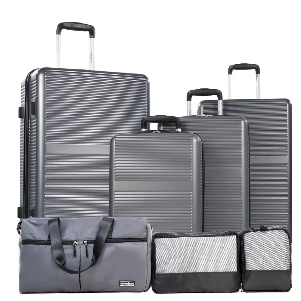 Tripcomp 23077 Hardside Luggage Set,Carry-on 3Piece with Spinner Wheels Beige