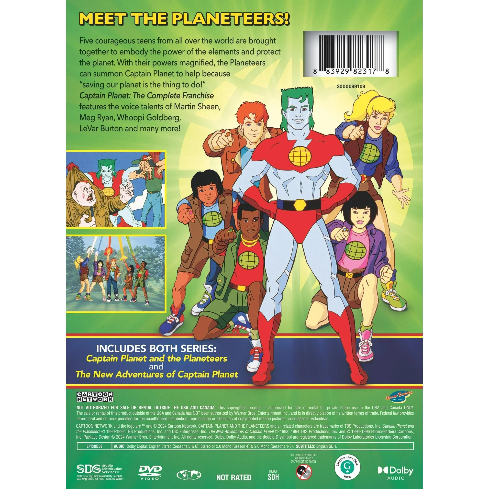 Turner Cartoon Network Captain Planet and the Planeteers: The Complete Series (DVD) - Image 3