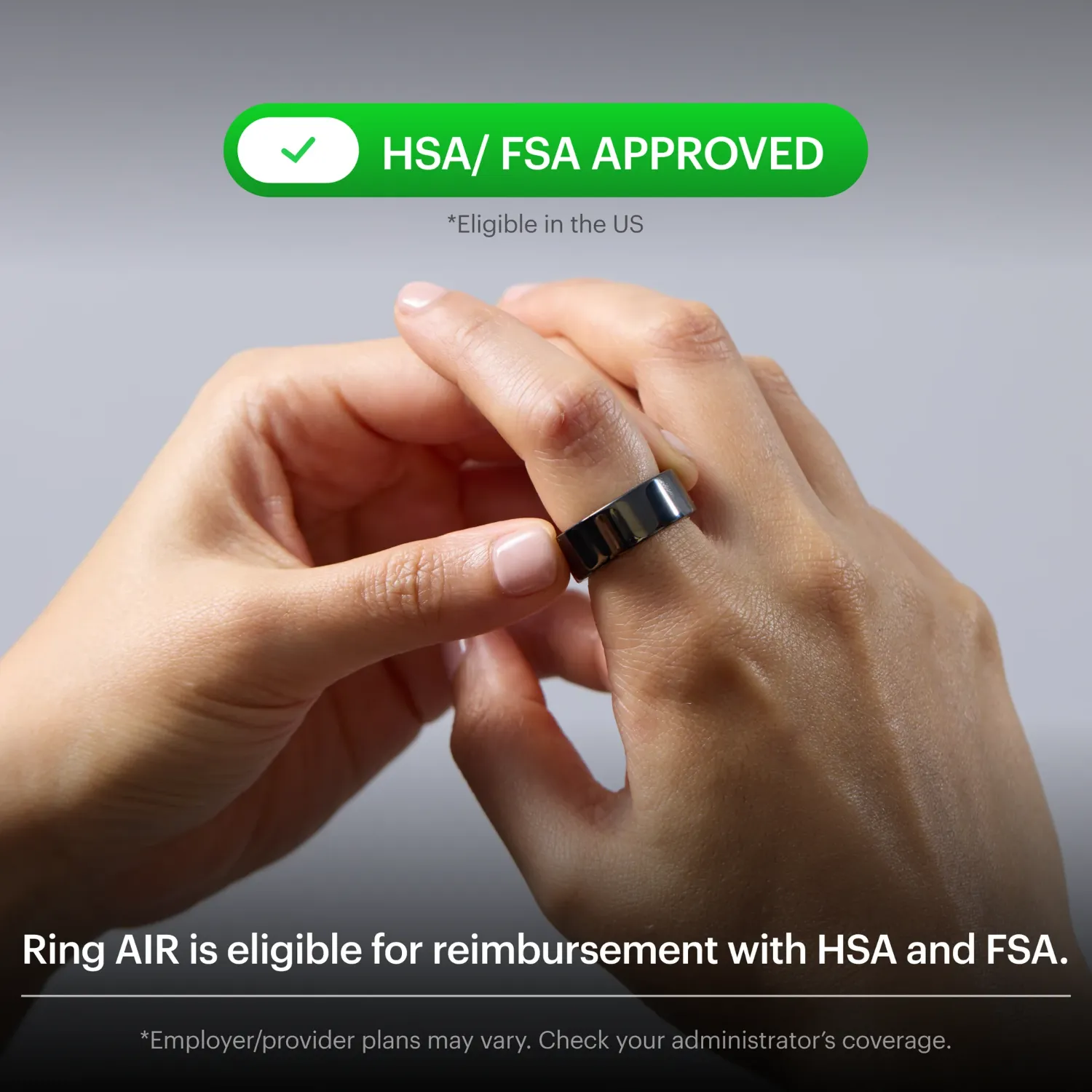 Ultrahuman UHRA-MG-06 Ring AIR - Smart Ring, Matte Gray, 6 - Image 2