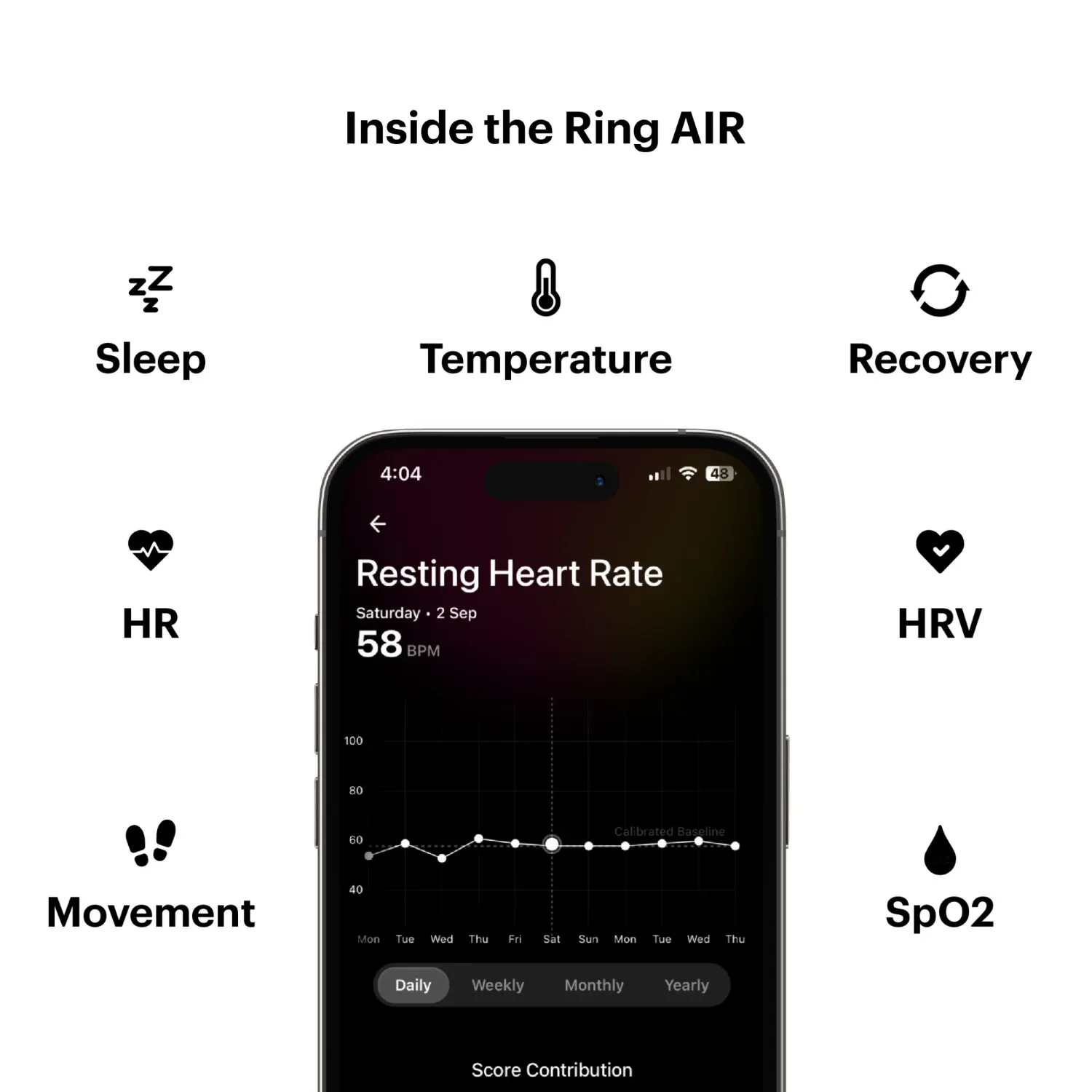 Ultrahuman UHRA-MG-06 Ring AIR - Smart Ring, Matte Gray, 6 - Image 4