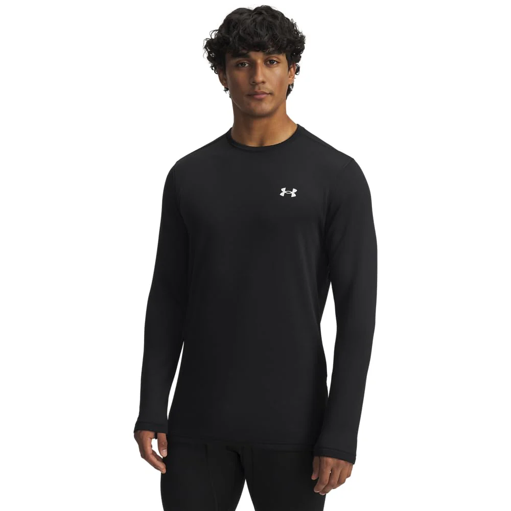 Under Armour Base 4.0 Crew-Neck Long-Sleeve Shirt - Black - 3XL - Image 4