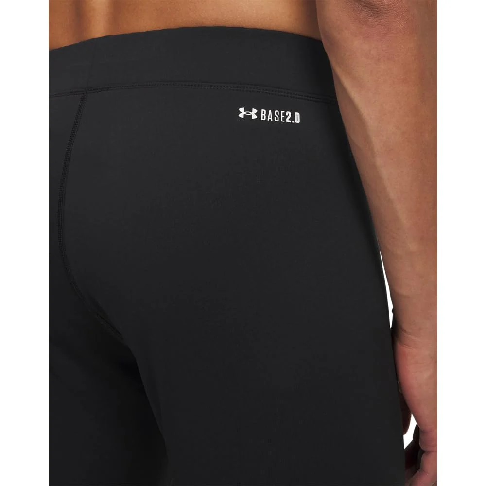 Under Armour Men's Packaged Base 2.0 Athletic Leggings, Lightweight Breathable, Black and White, Medium, Mid Rise, Straight Leg, 6005296 - Image 7