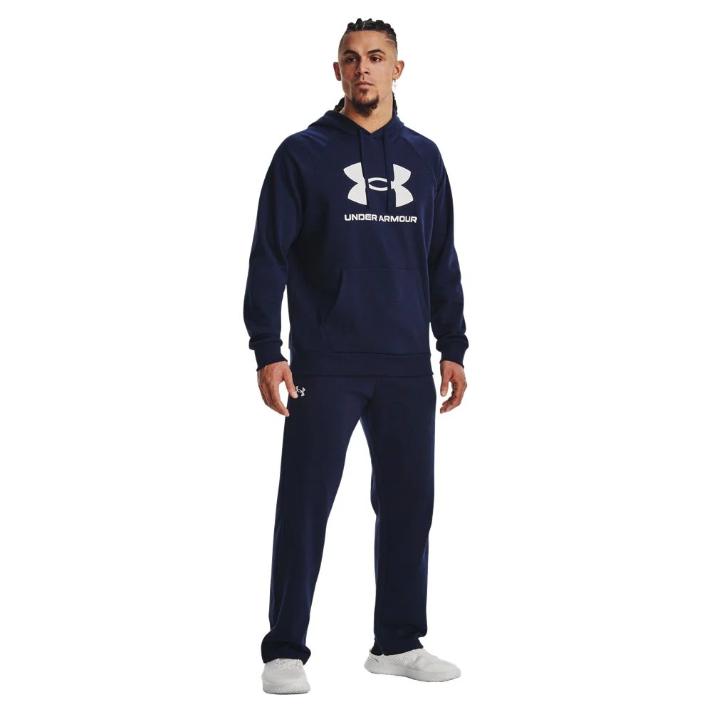Under Armour Rival Fleece Pants for Men - Midnight Navy/White - L
