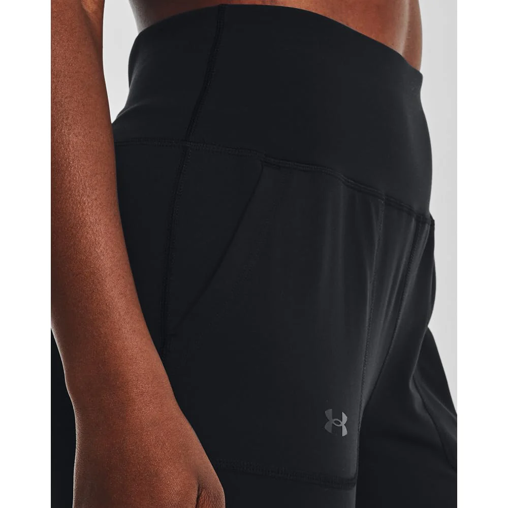 Under Armour Womens Motion Joggers, Tapered Leg Fit, Black Jet Gray, Small, 27in Inseam, 1375077 - Image 3