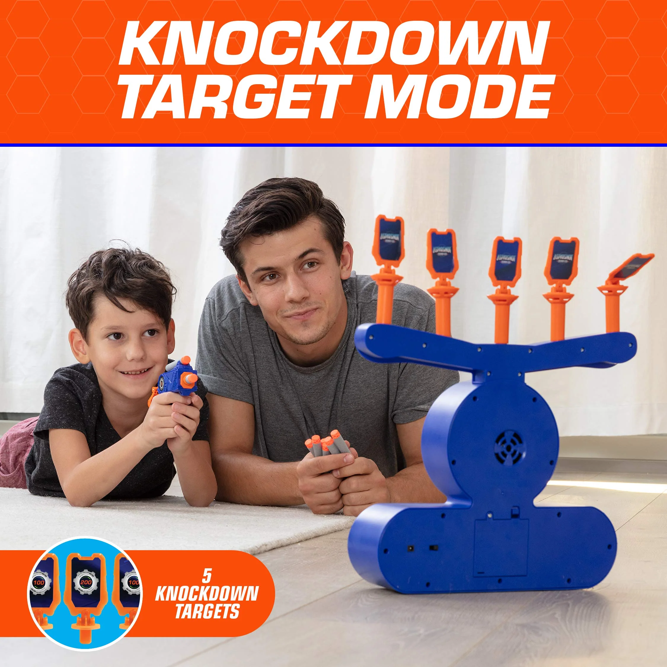 USA Toyz AstroShot Zero GS Foam Blaster Set with Floating Ball and Flip Targets, Nerf Compatible, Multi Color, UT-ASZEGS-MUL - Image 3