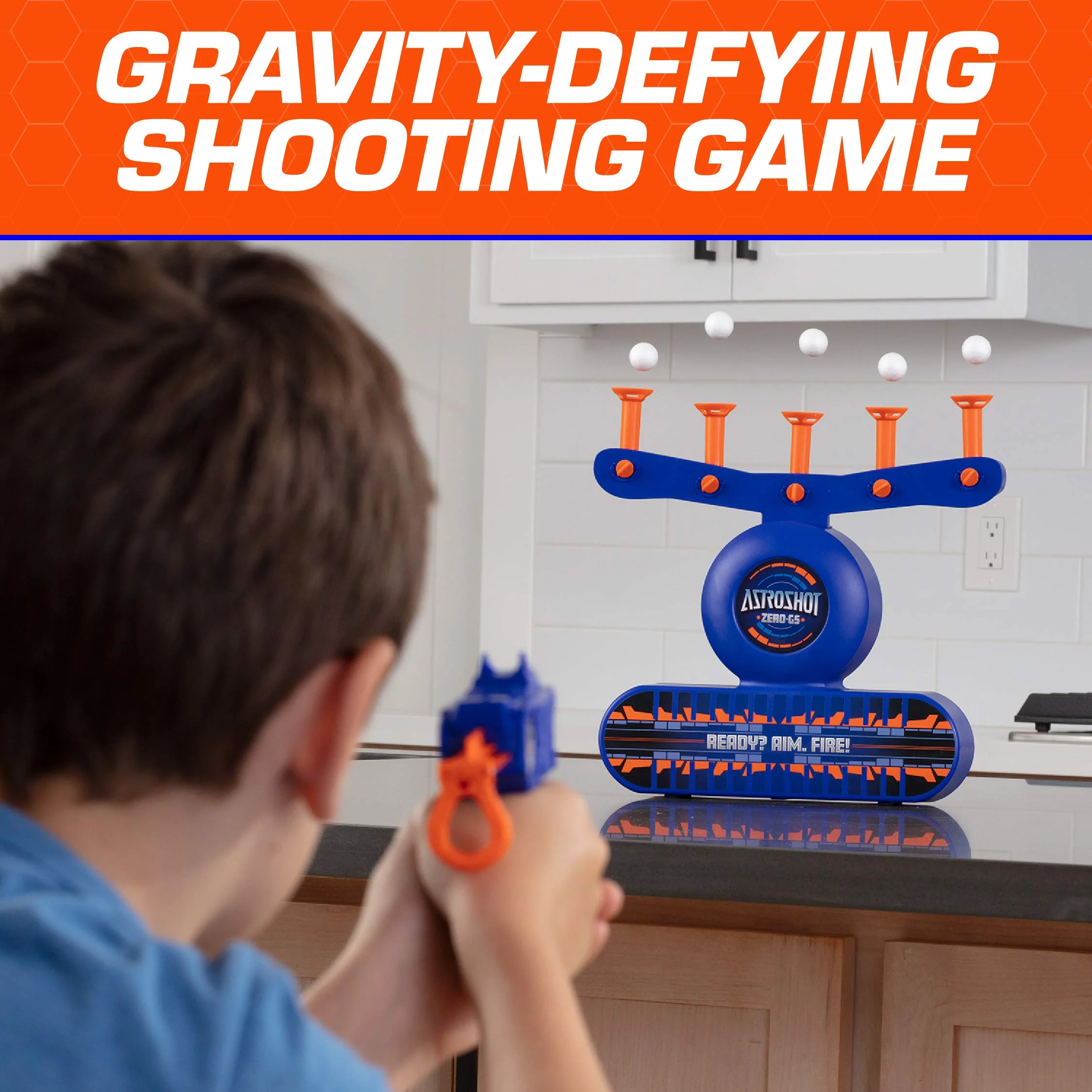 USA Toyz AstroShot Zero GS Foam Blaster Set with Floating Ball and Flip Targets, Nerf Compatible, Multi Color, UT-ASZEGS-MUL - Image 5