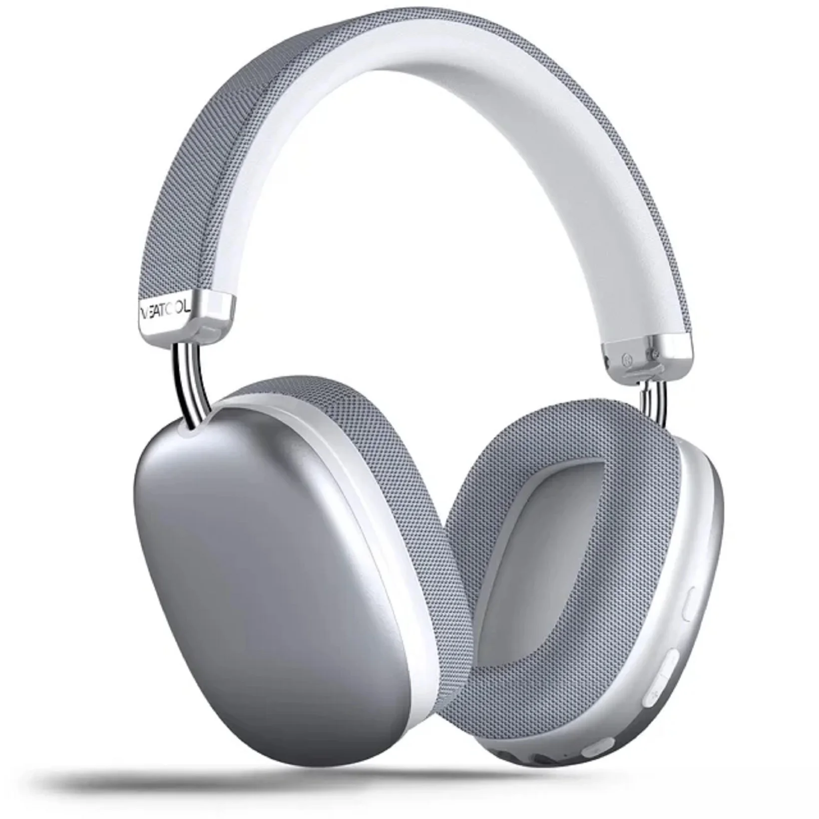 VEATOOL BT1632 Wireless Over-Ear Headphones, Active Noise Cancelling, Transparency Mode, Silver - Image 2