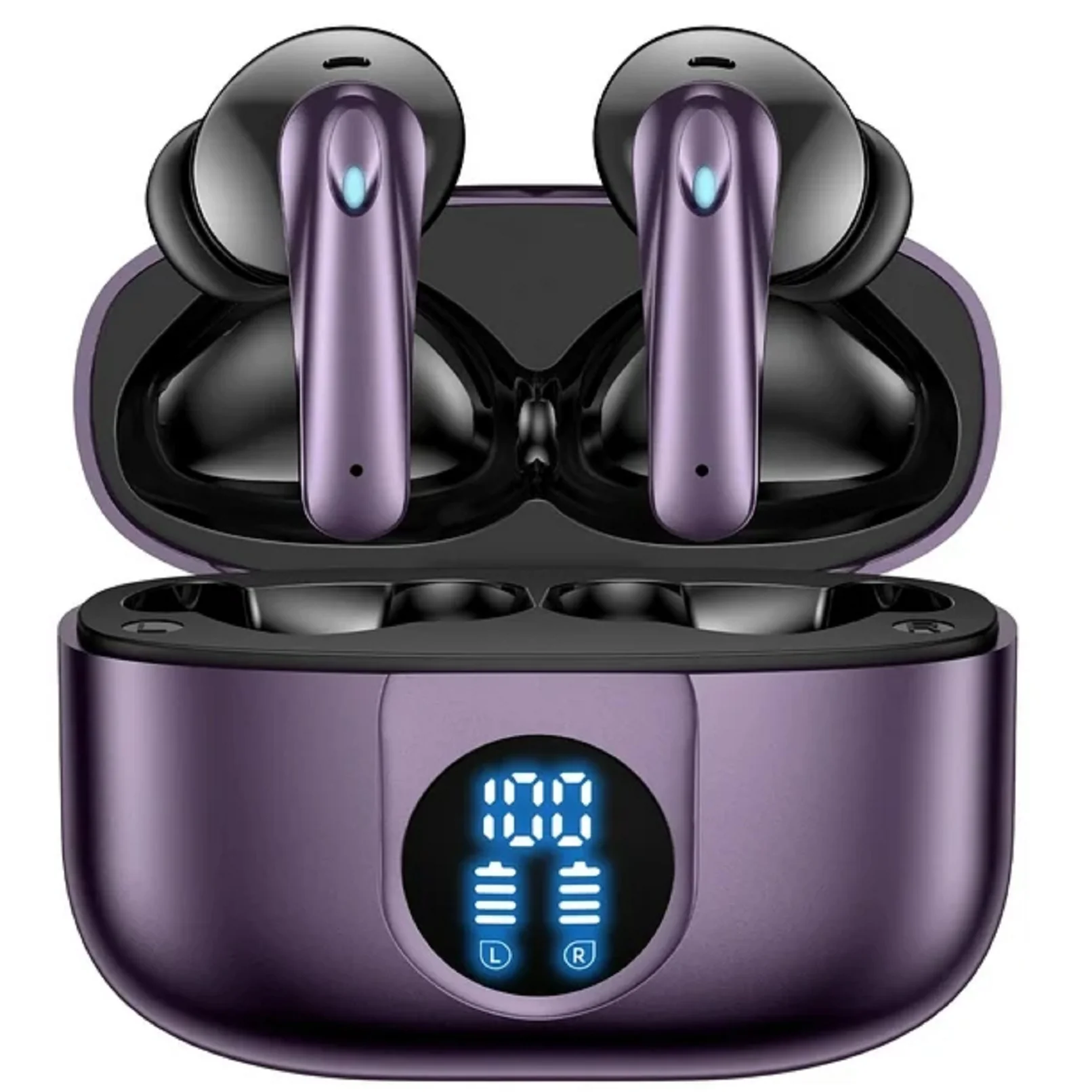 Veatool P91 Wireless Earbuds, Bluetooth V5.4with Noise Cancelling Mics, 60H Long Endurance,in-Ear Heartset - Image 2