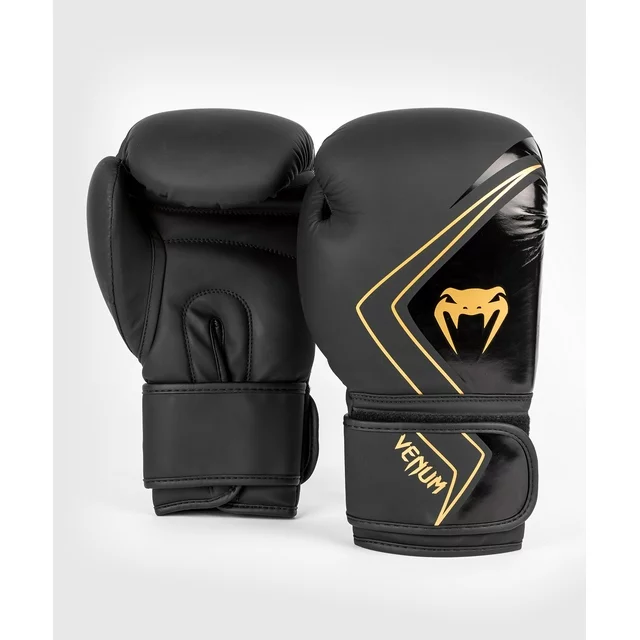 Venum 05044-498-12oz Unisex Contender 2.0 Boxing Gloves - Black/Gold - 12 oz - Adult - Image 5
