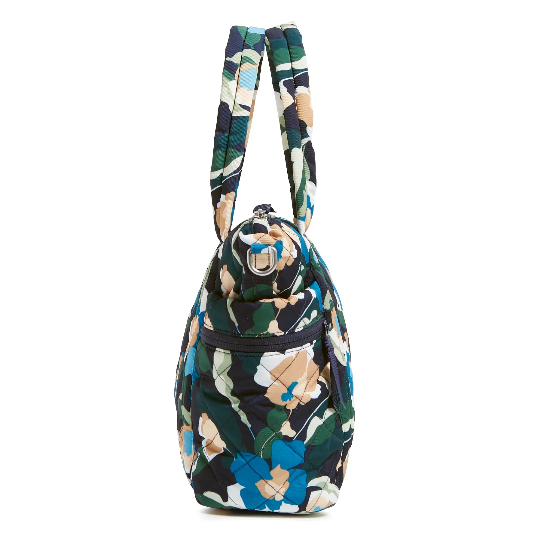 Vera Bradley Performance Twill Small Multi-Strap Tote Bag, Water-Repellent Polyester, Immersed Blooms, 10x10x5 in, 36416-16521 - Image 4