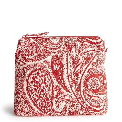 Vera Bradley Premium Cotton Original Hipster Crossbody Bag, Paisley Key, Red, One Size, Adjustable Strap, 50255-20574 - Image 6