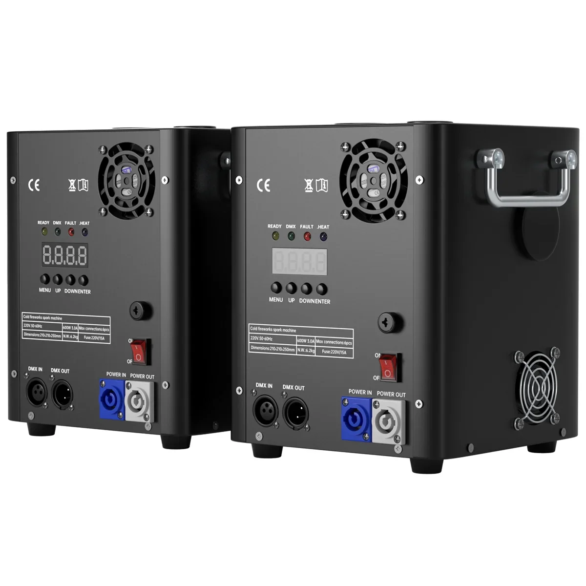 VIPQV 2Pcs 700W Large Cold Spark Firework Machine
