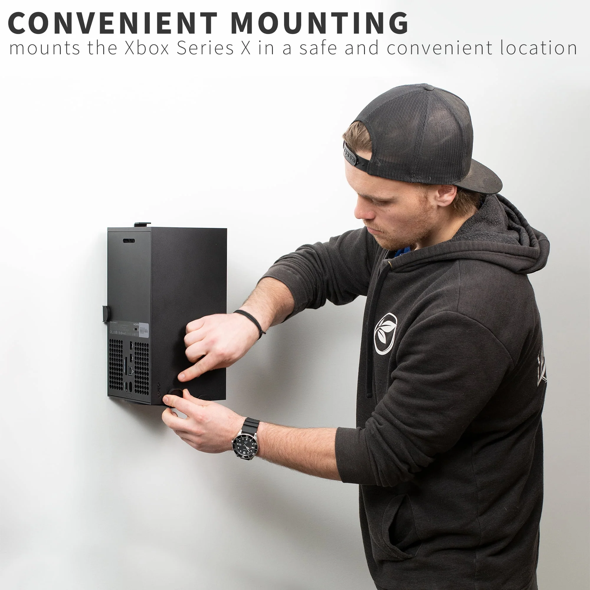 VIVO Steel Wall Mount for Xbox Series X, Horizontal and Vertical Orientation, Black, MOUNT-XSXU1 - Image 6