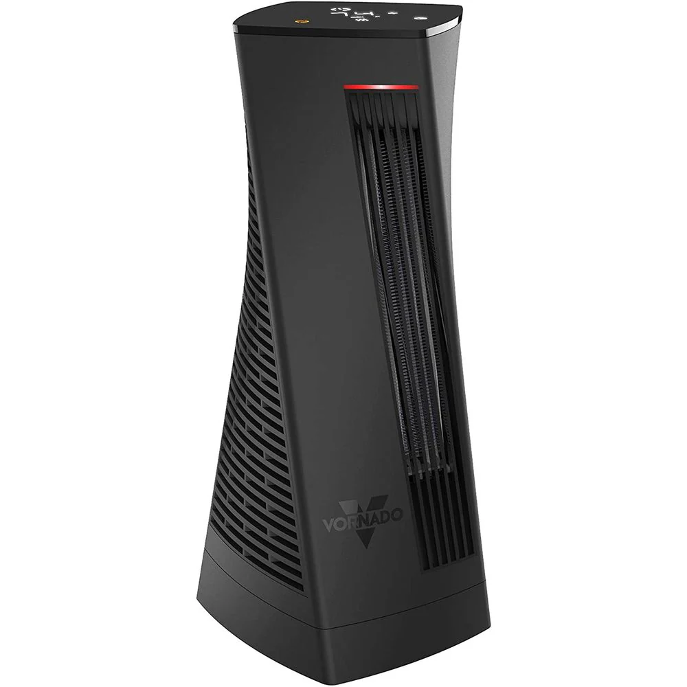 Vornado EH1-0142-06 OSCTH1 Oscillating Tower Heater with Built-in Timer, Adjustable Thermostat, Digital Display, Advanced Safety Features, Black