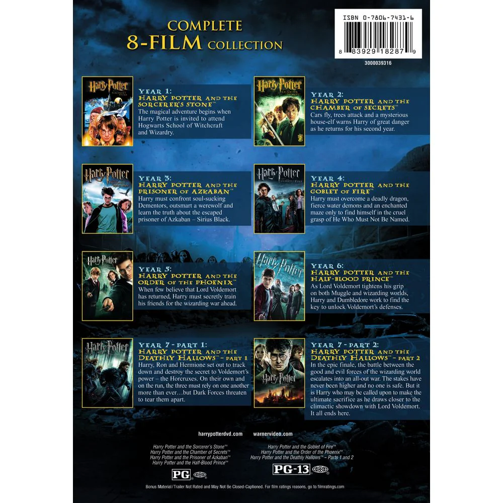 Warner Bros. Harry Potter: The Complete 8-Film Collection (DVD) - Image 2