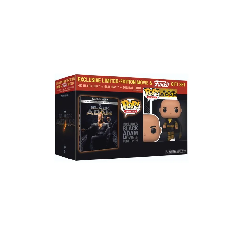 Warner Brothers. Funko Pop Black Adam (4K Ultra HD + Blu-ray + Digital Copy)