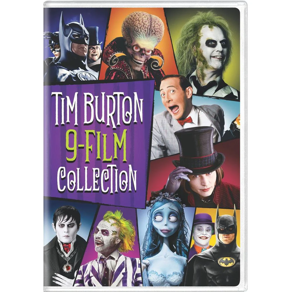 Warner Home Video Tim Burton 9-Film DVD Collection, Comedy, Action, Adventure, Drama, 8-Disc Set, 480p, English Subtitles